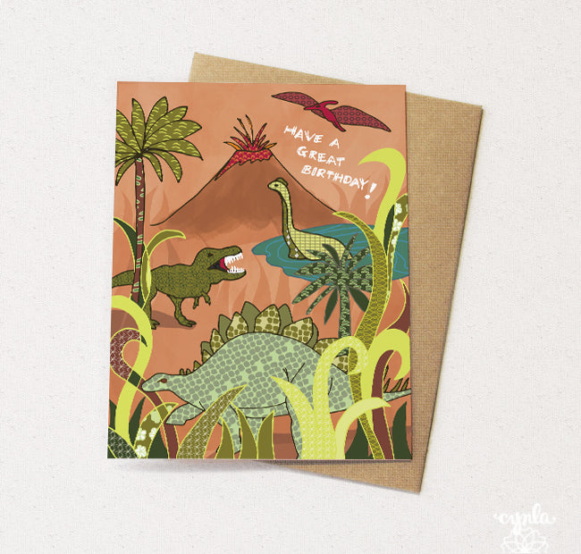 Dinosaur Birthday Card