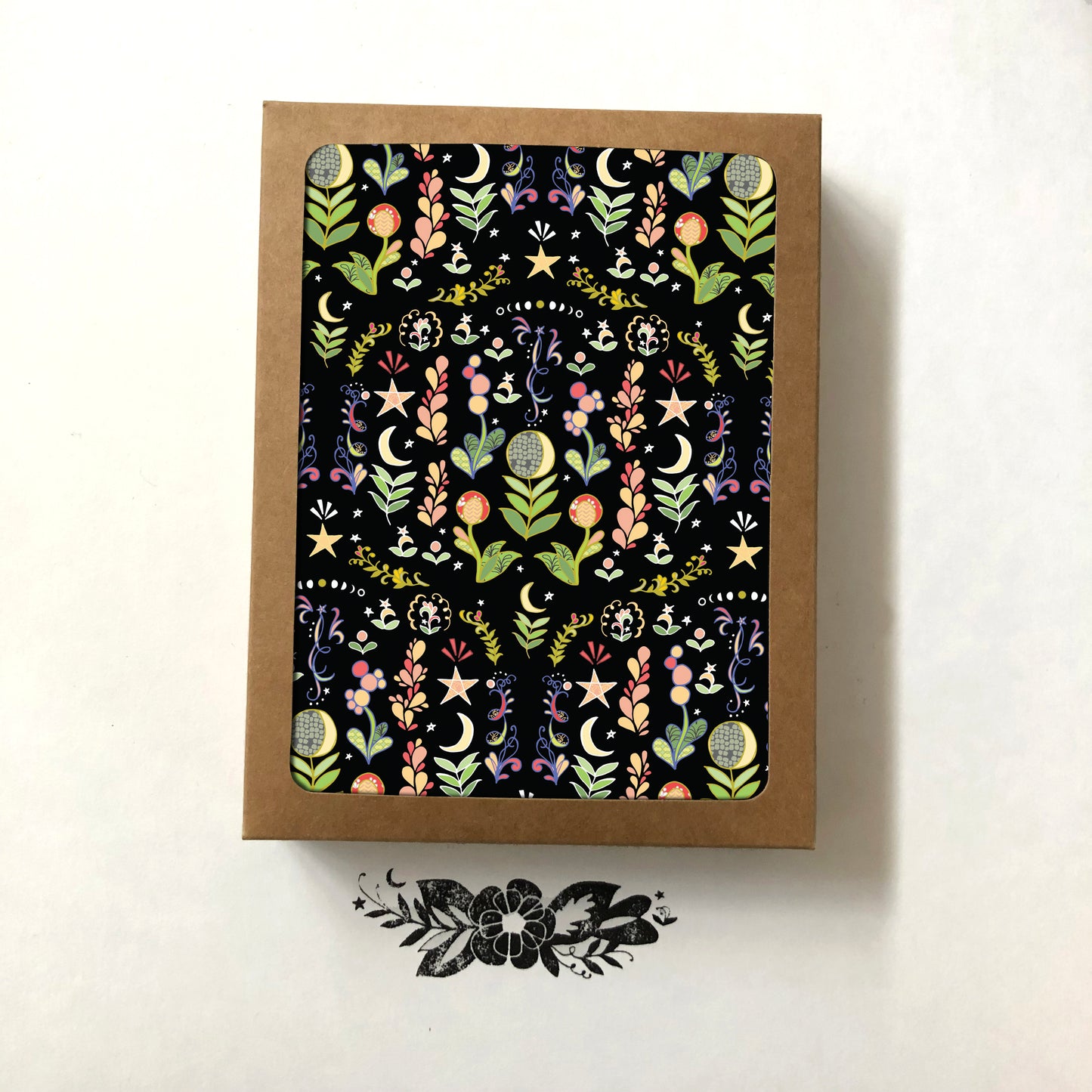 Moonflower Pattern Boxed Card Set