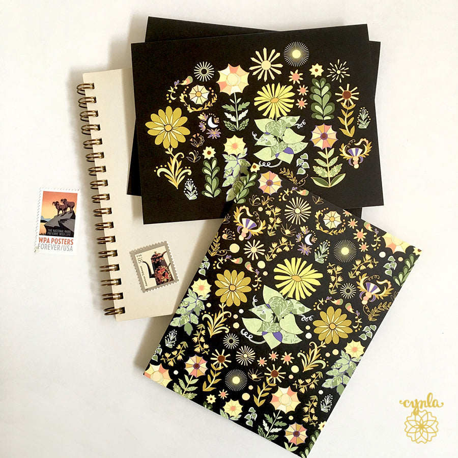Sunflowers Pattern Card