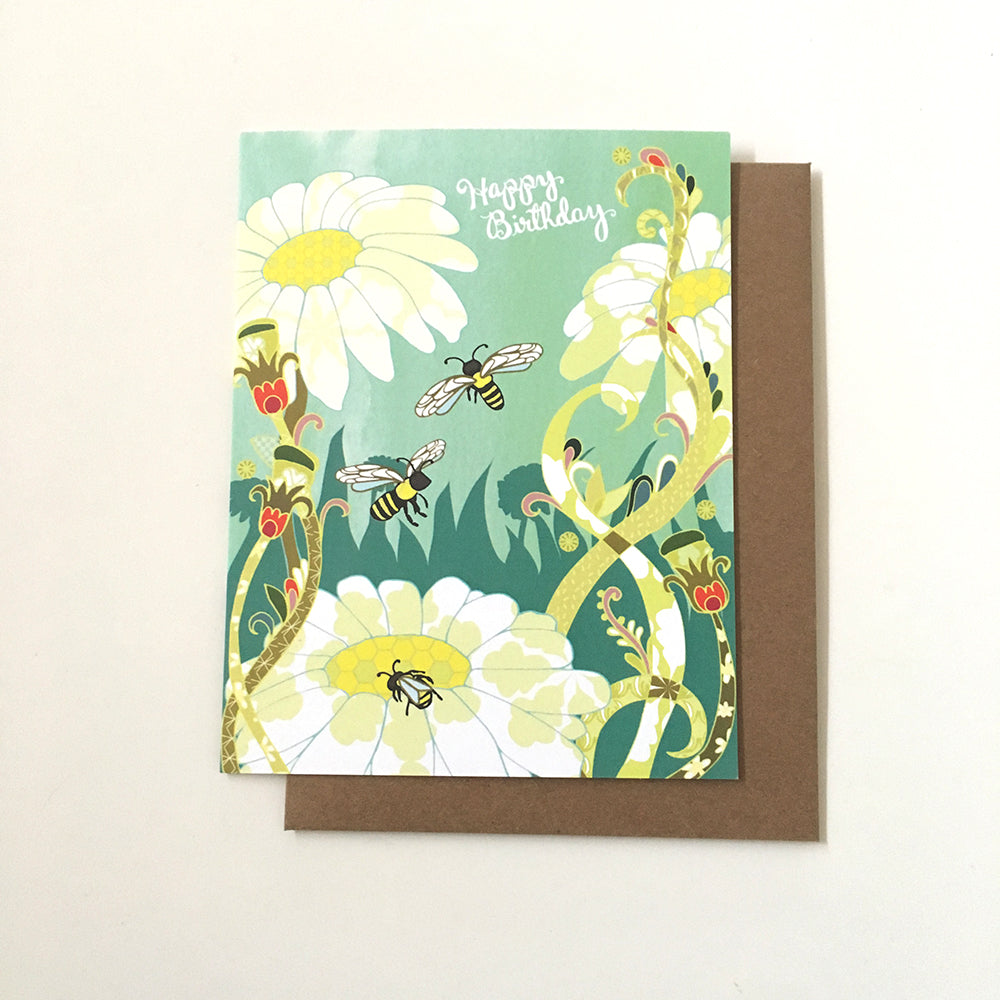 Bee Birthday Card