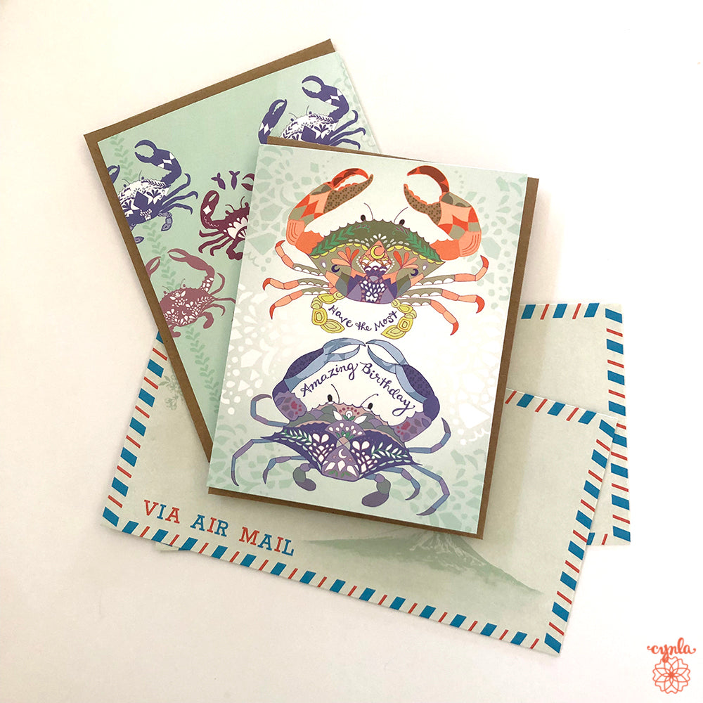 Crab Birthday Card