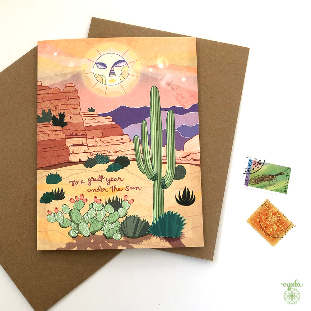 Desert Birthday Card