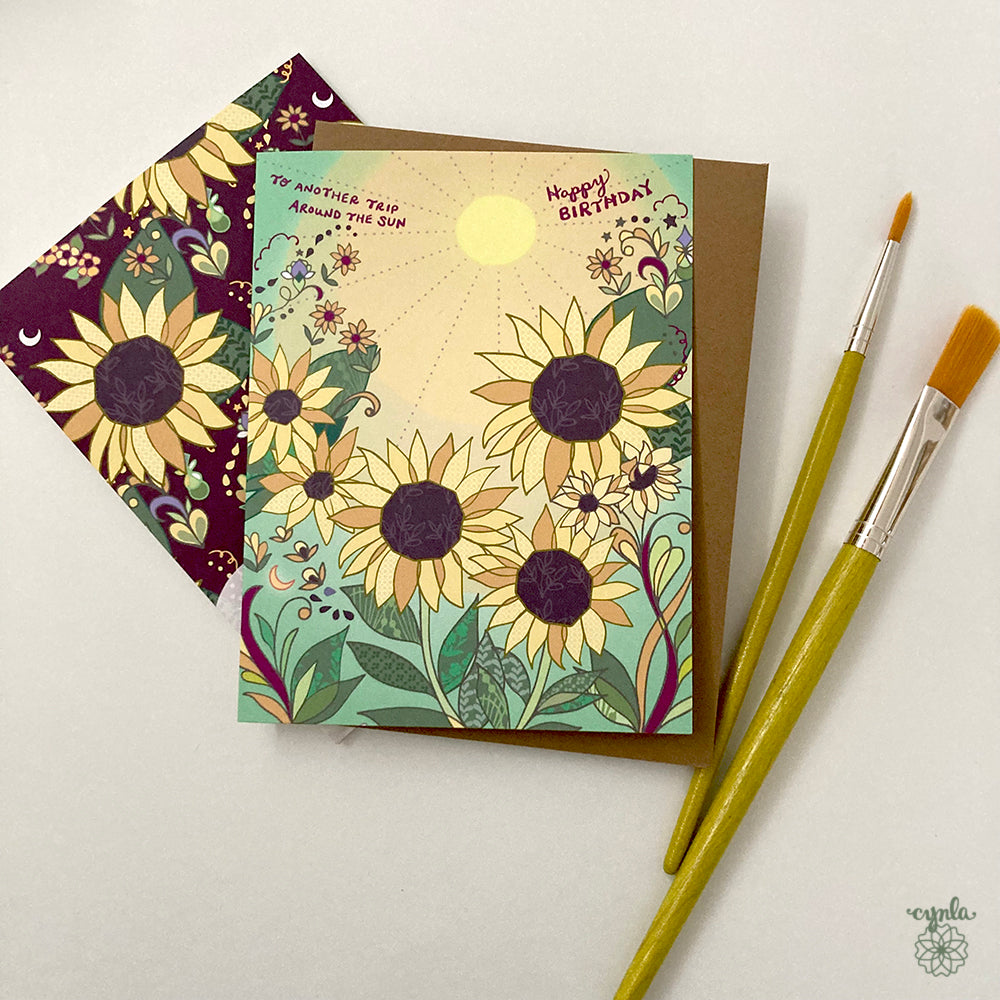 Sunflowers Birthday Card