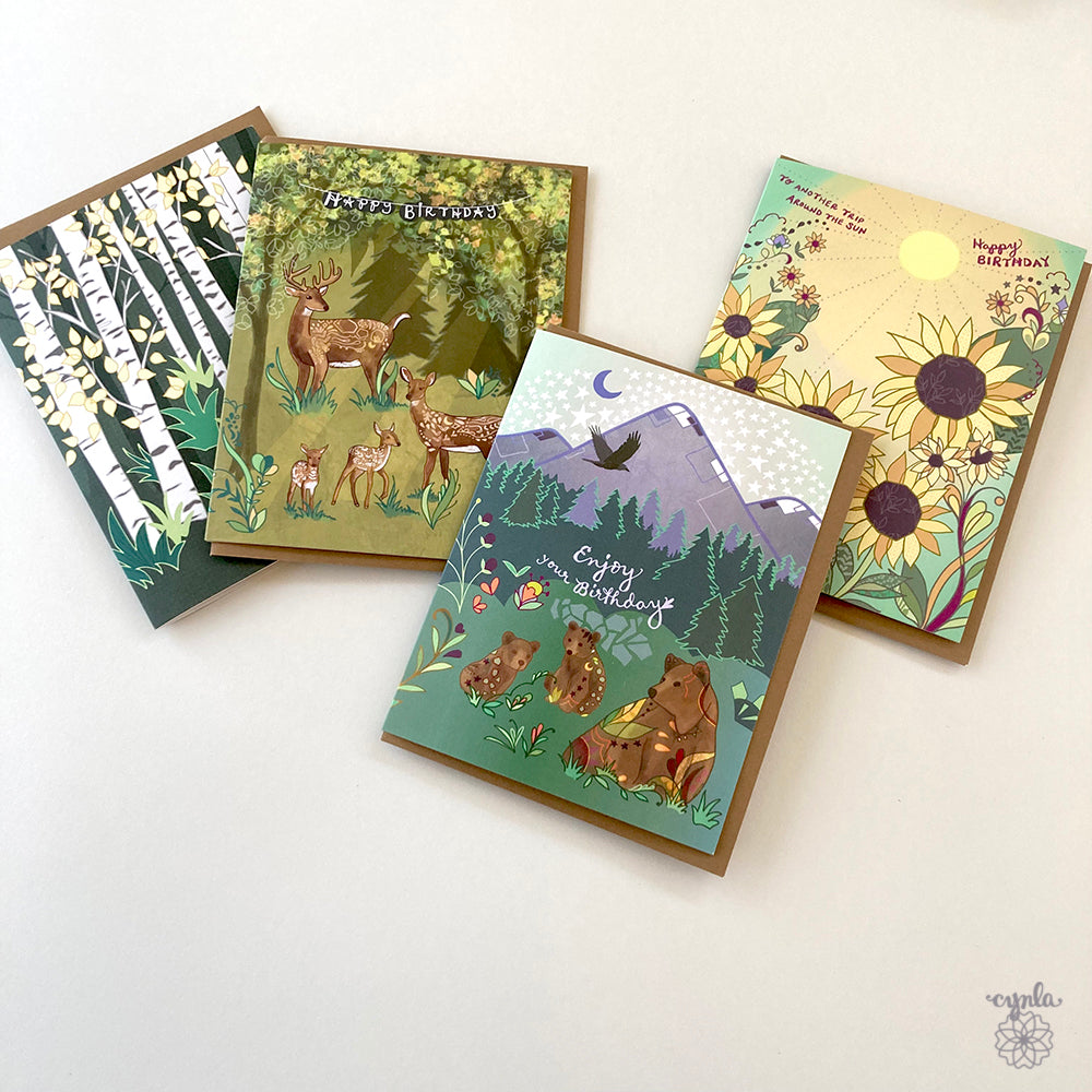 Sunflowers Birthday Card