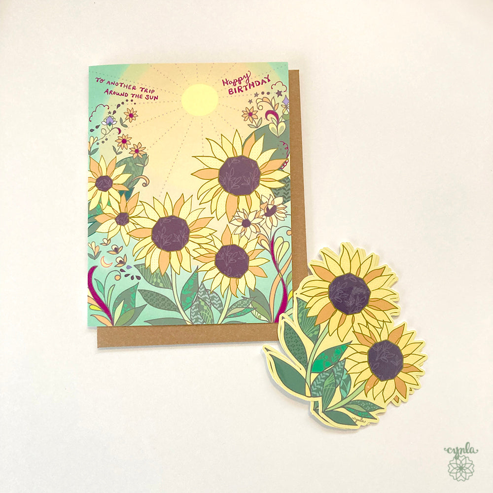 Sunflower Sticker