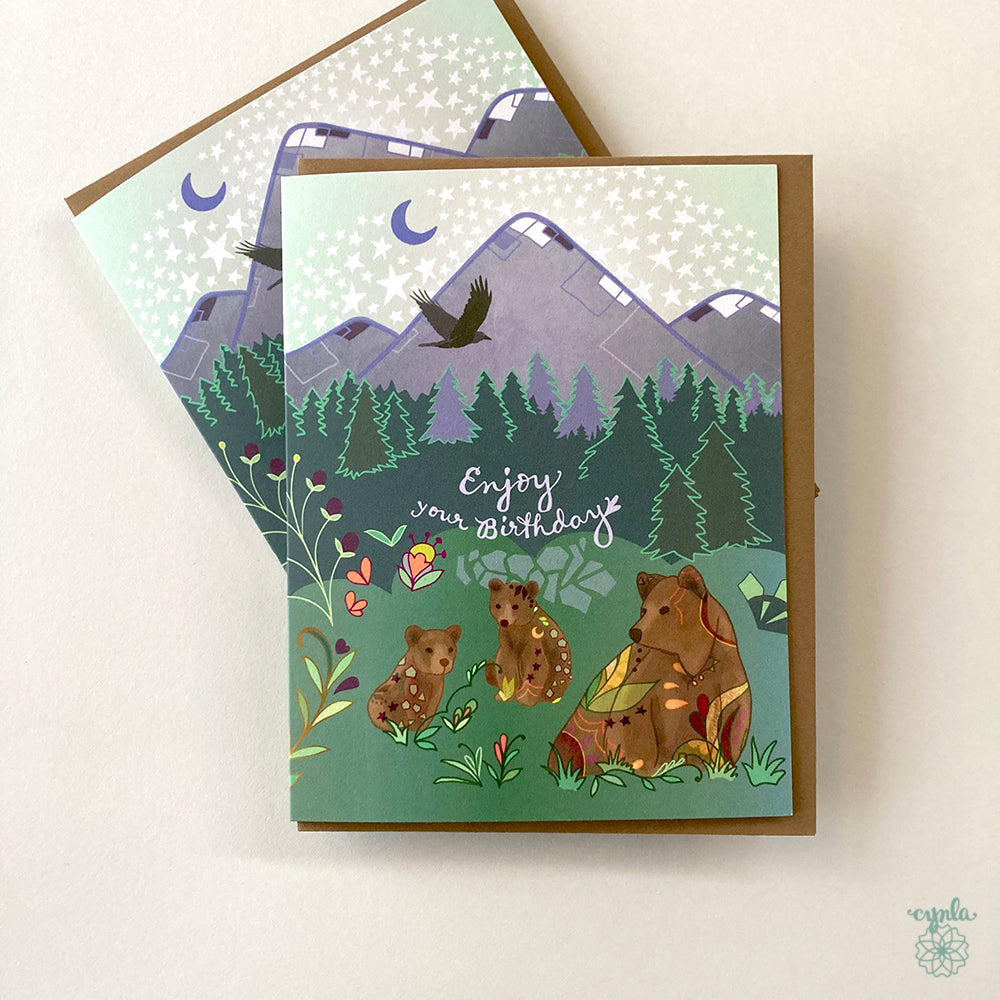 Bear Mountain Birthday Card