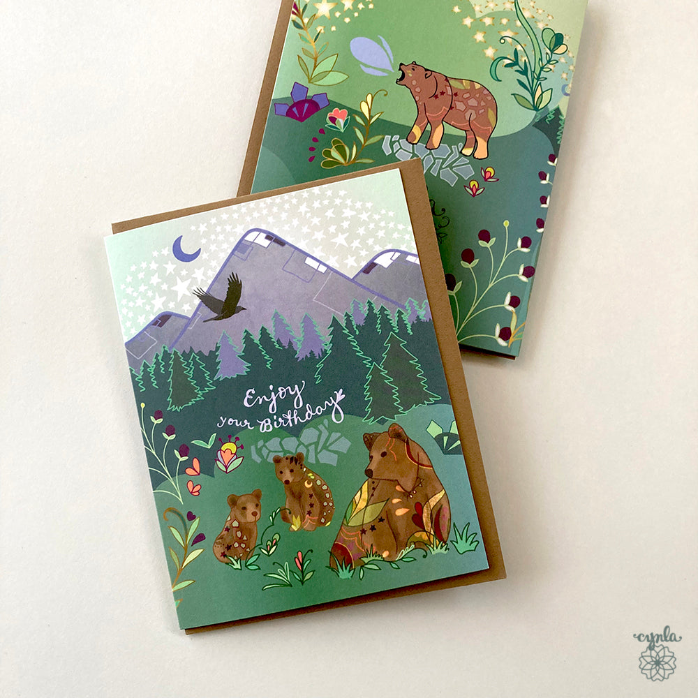 Bear Mountain Birthday Card