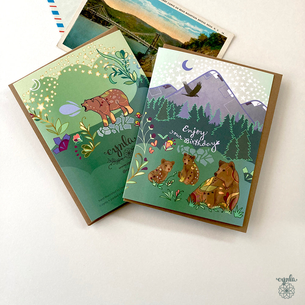Bear Mountain Birthday Card