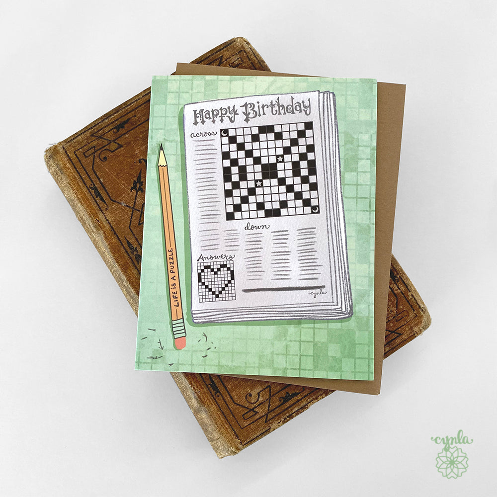 Crossword Birthday Card