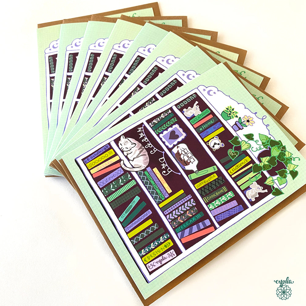 Bookcase Greeting Boxed Card Set