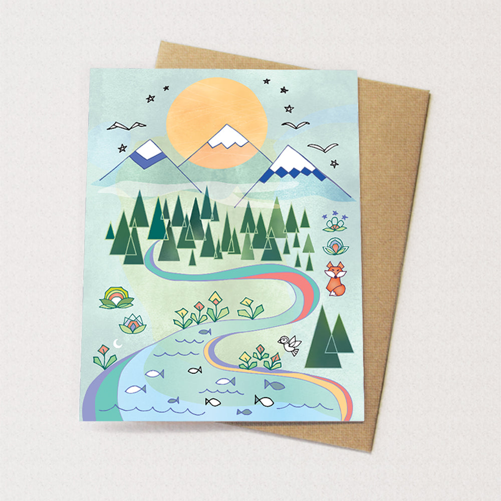 Mountain Life Greeting Card