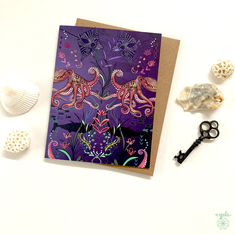 Octopus Ocean Boxed Card Set