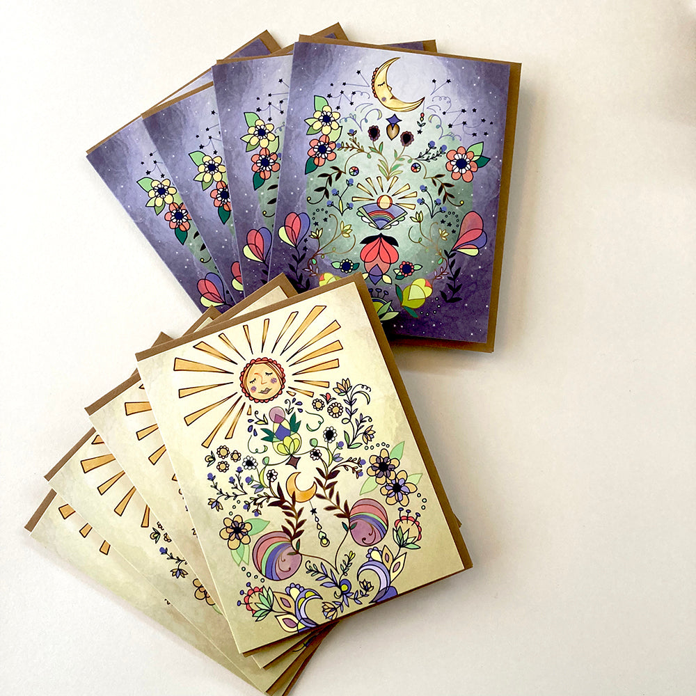 Moon Glow Greeting Card