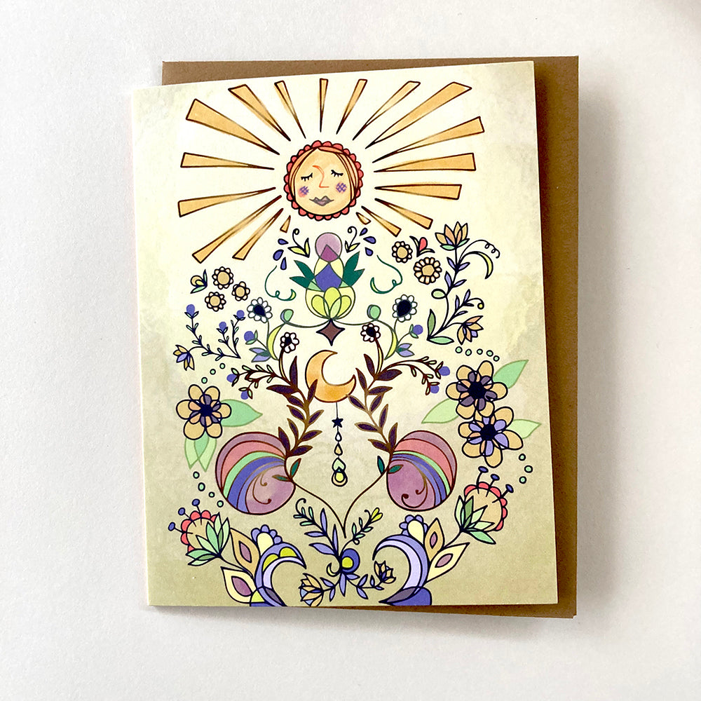Sun Glow Greeting Card