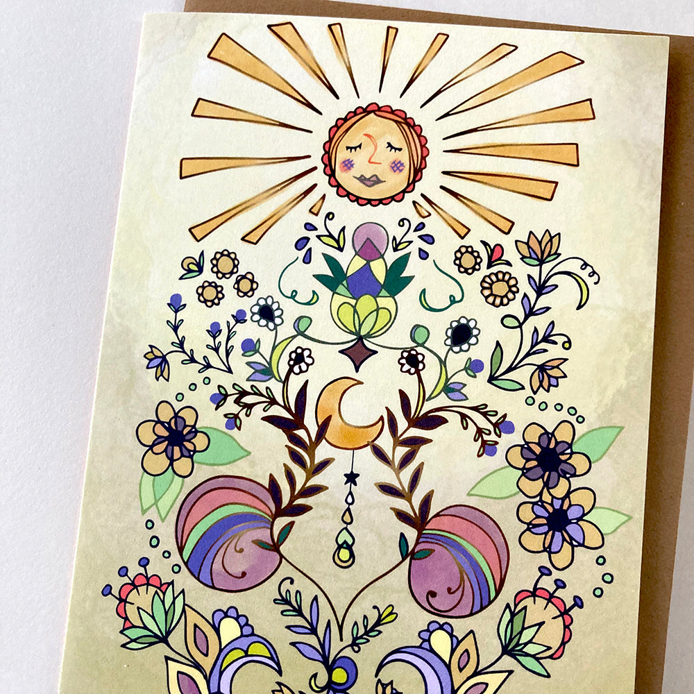 Sun Glow Greeting Card