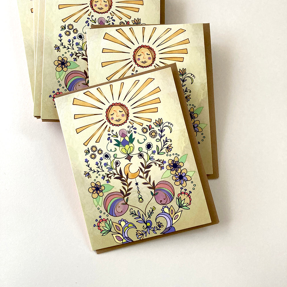 Sun Glow Greeting Card