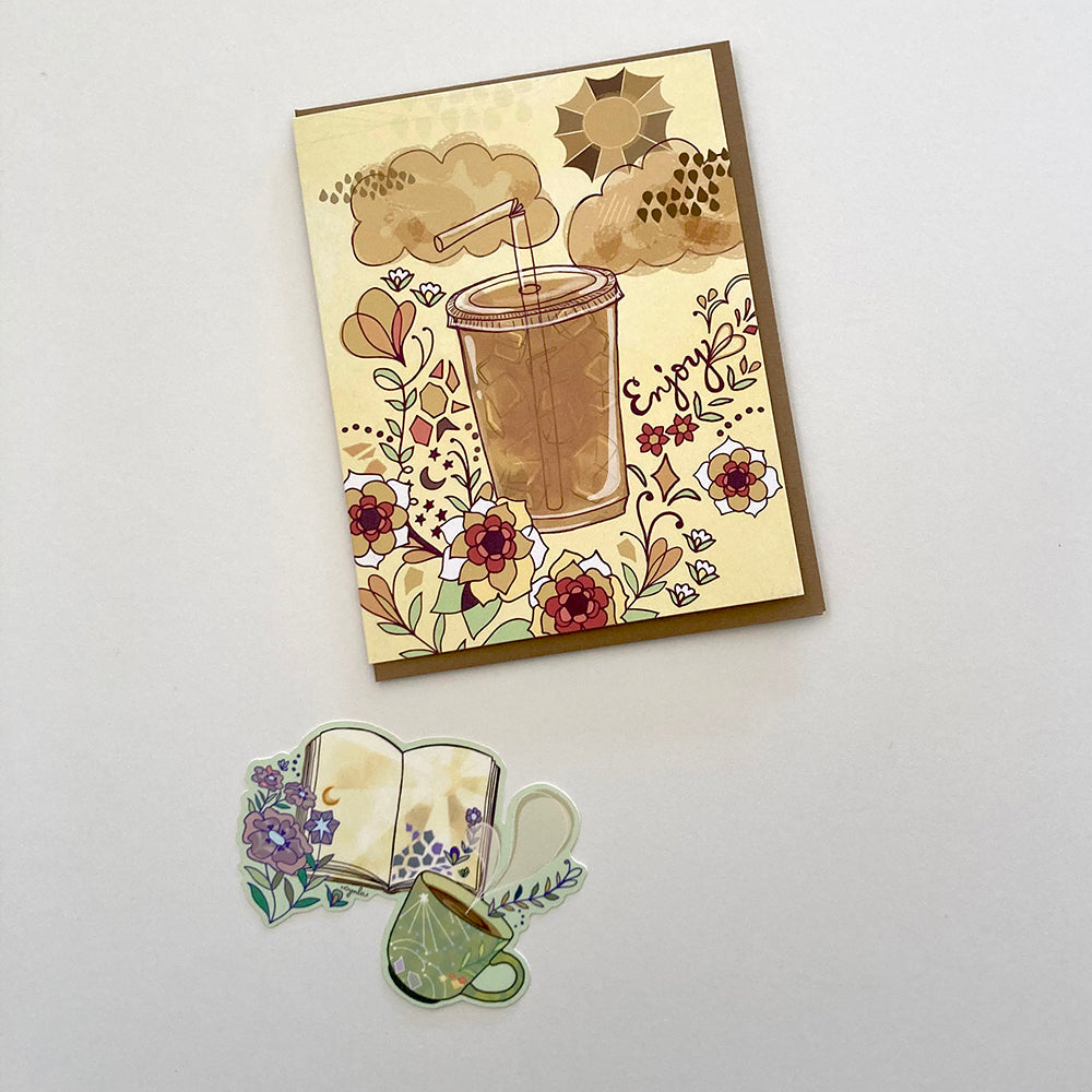 Coffee Book Sticker