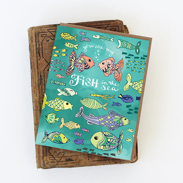 Love Fish Card - Fish in the sea