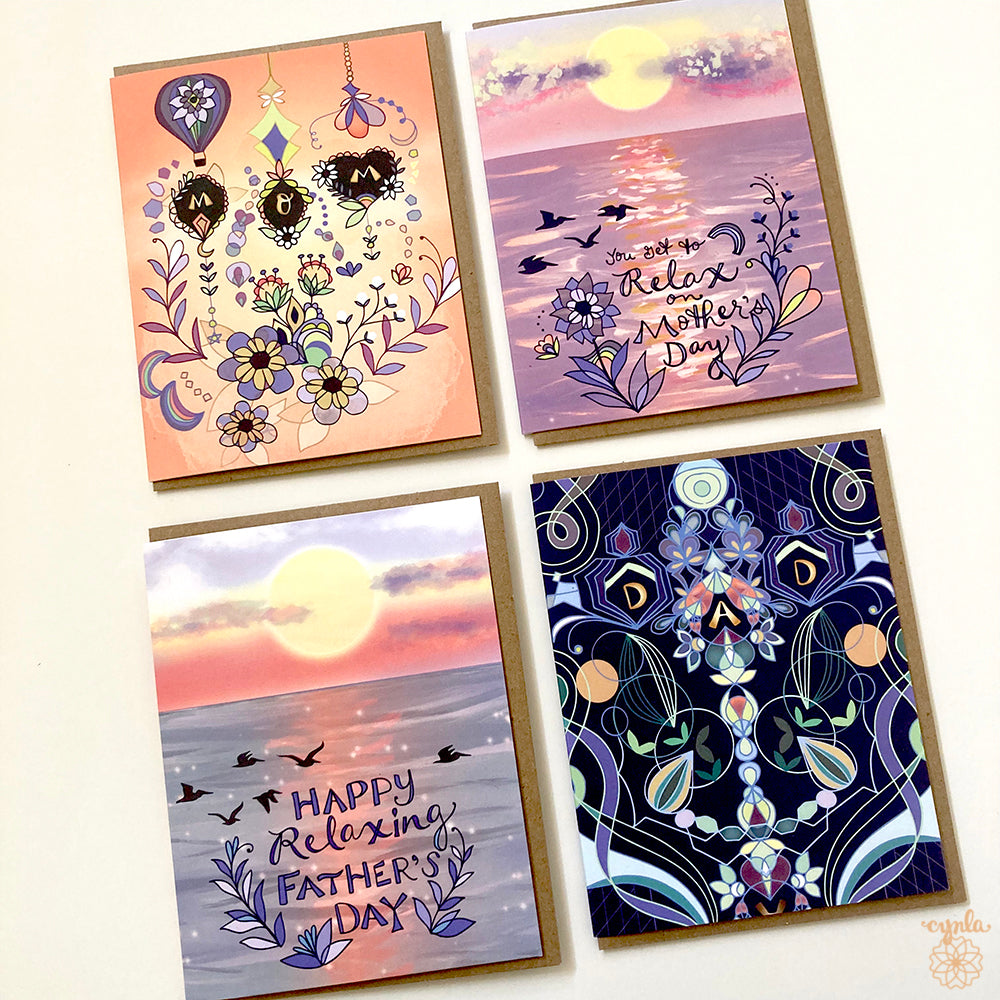 Mothers Day Sunset Card