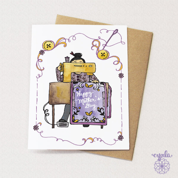 Mother's Day Sewing Card Mom