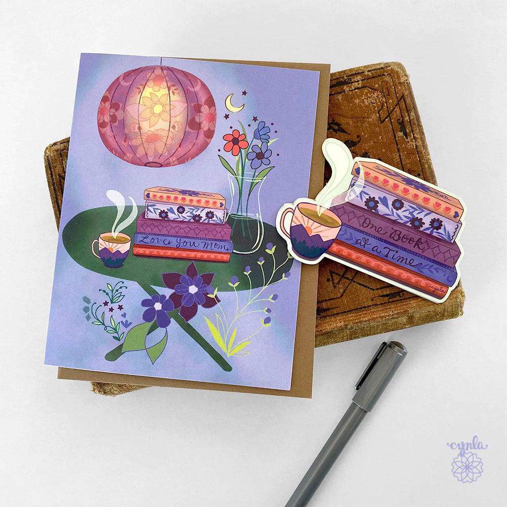 Book Mother's Day Card, Mom book card