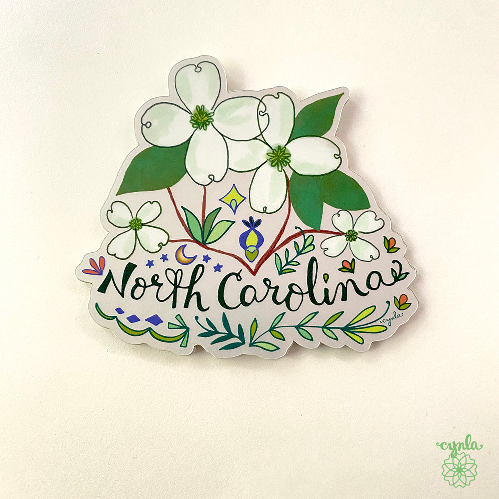North Carolina State Flower Sticker