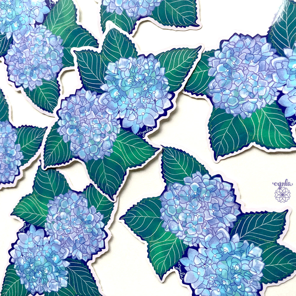 Hydrangea Sticker