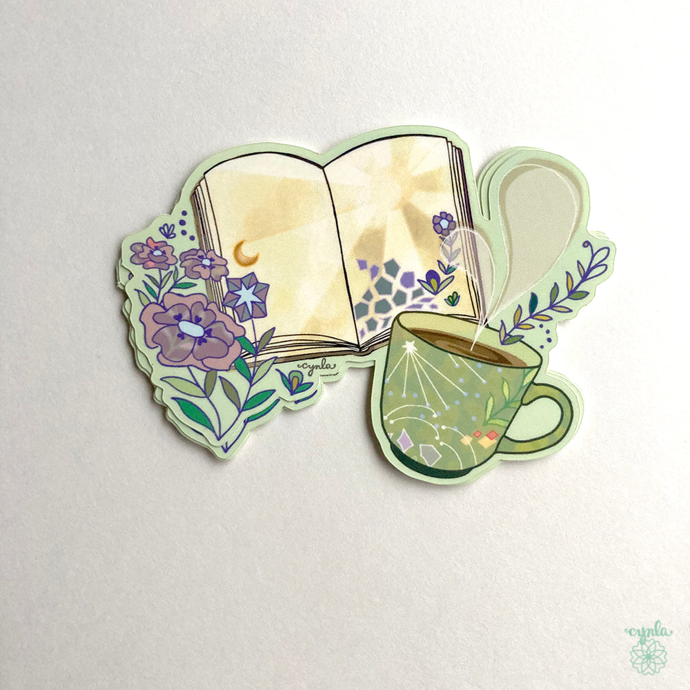 Coffee Book Sticker