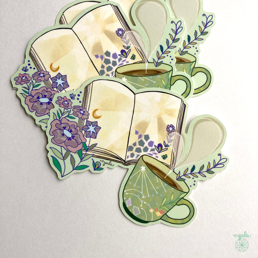 Coffee Book Sticker