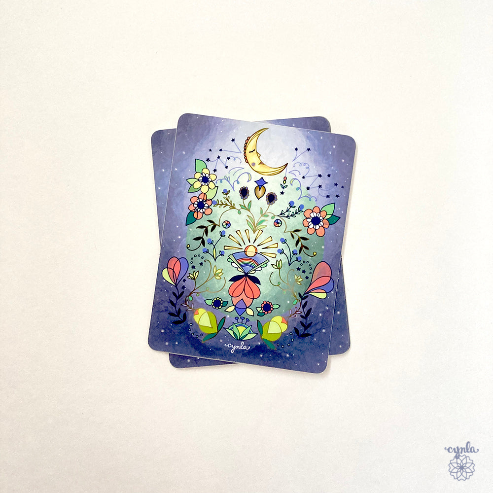 Moon Glow Greeting Card