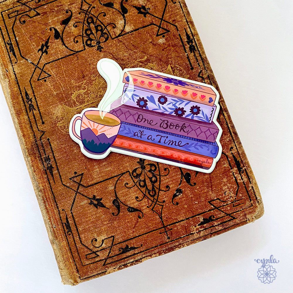 One Book at a Time Sticker