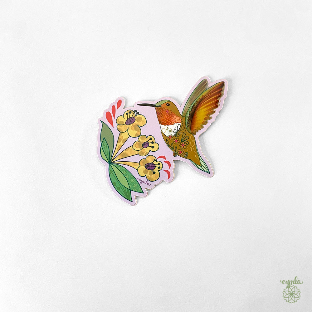 Hummingbird Dance Birthday Card