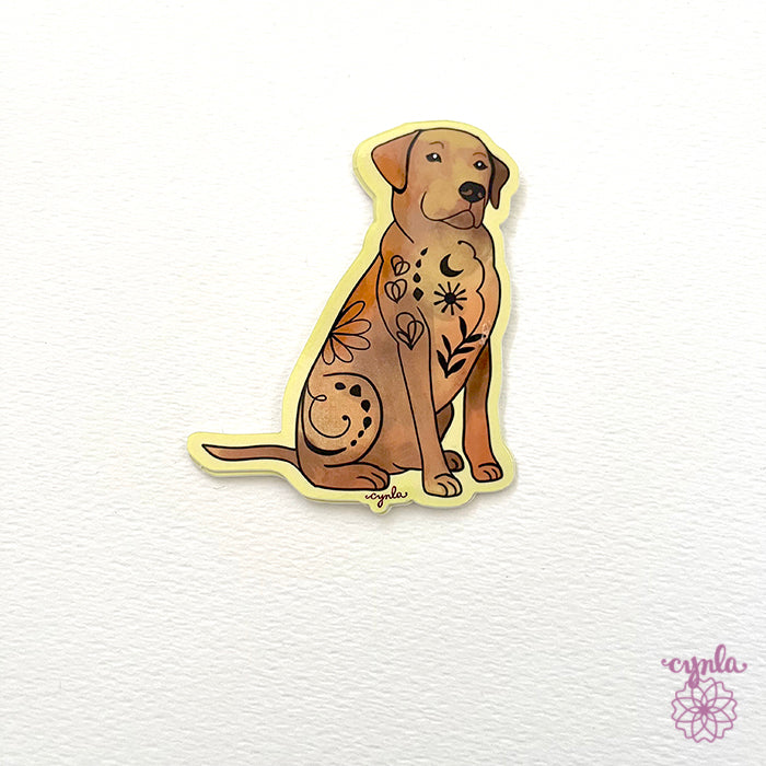 Dog Flower Love Birthday Card