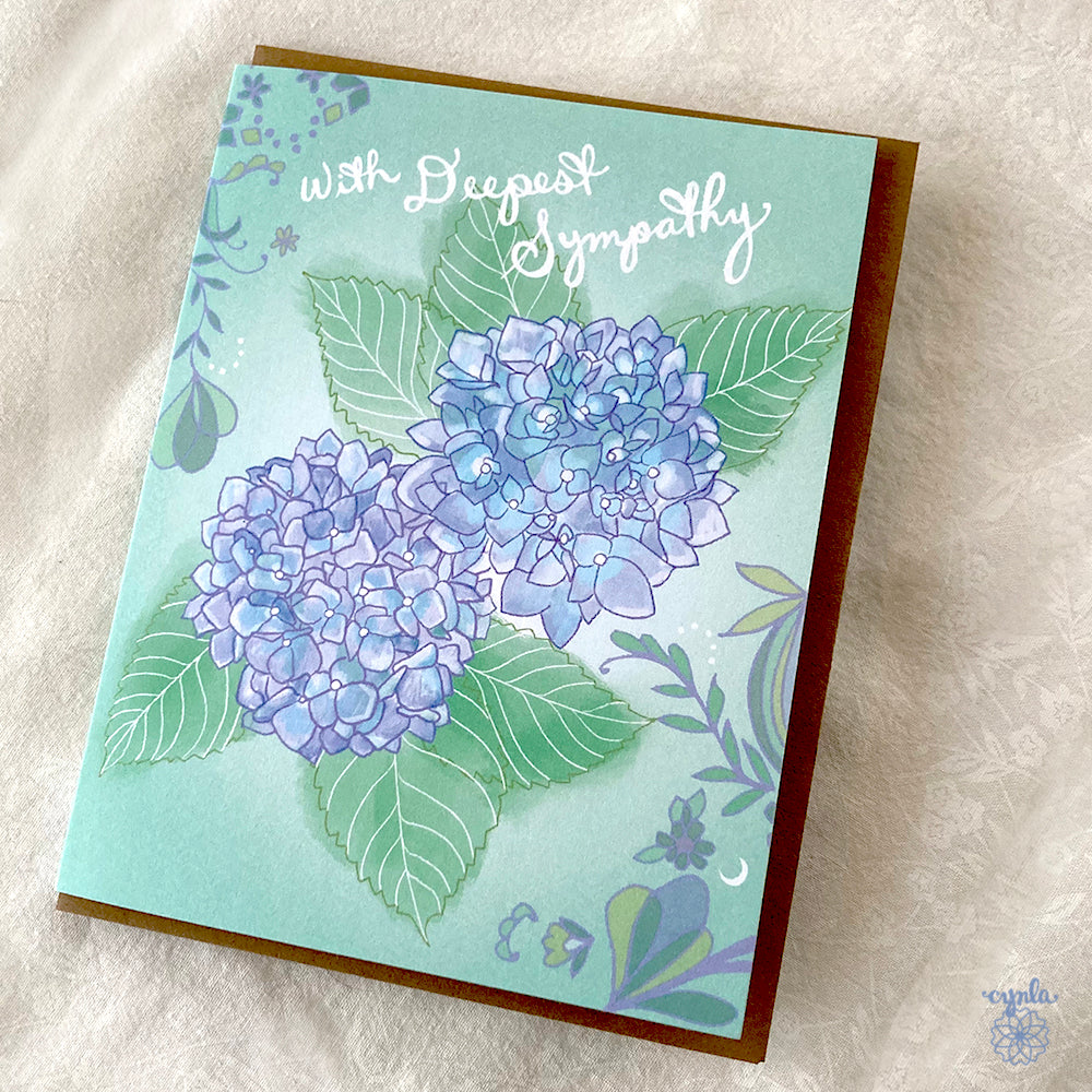 Hydrangea Sympathy card