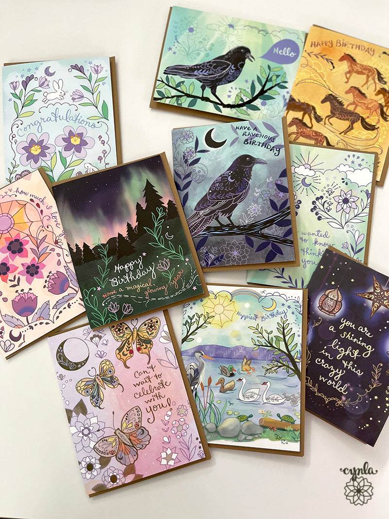 Horse Birthday Card horse lover galloping horses art card year of the horse