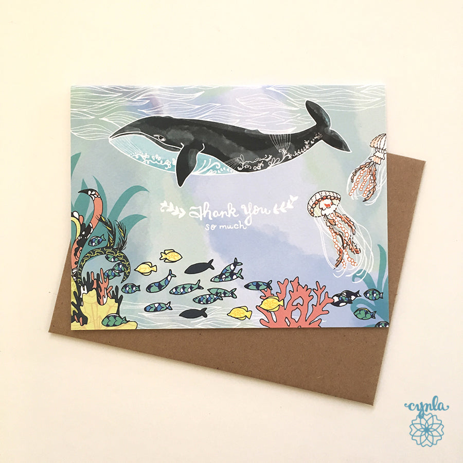 Whale Thank You Cards Boxed Set