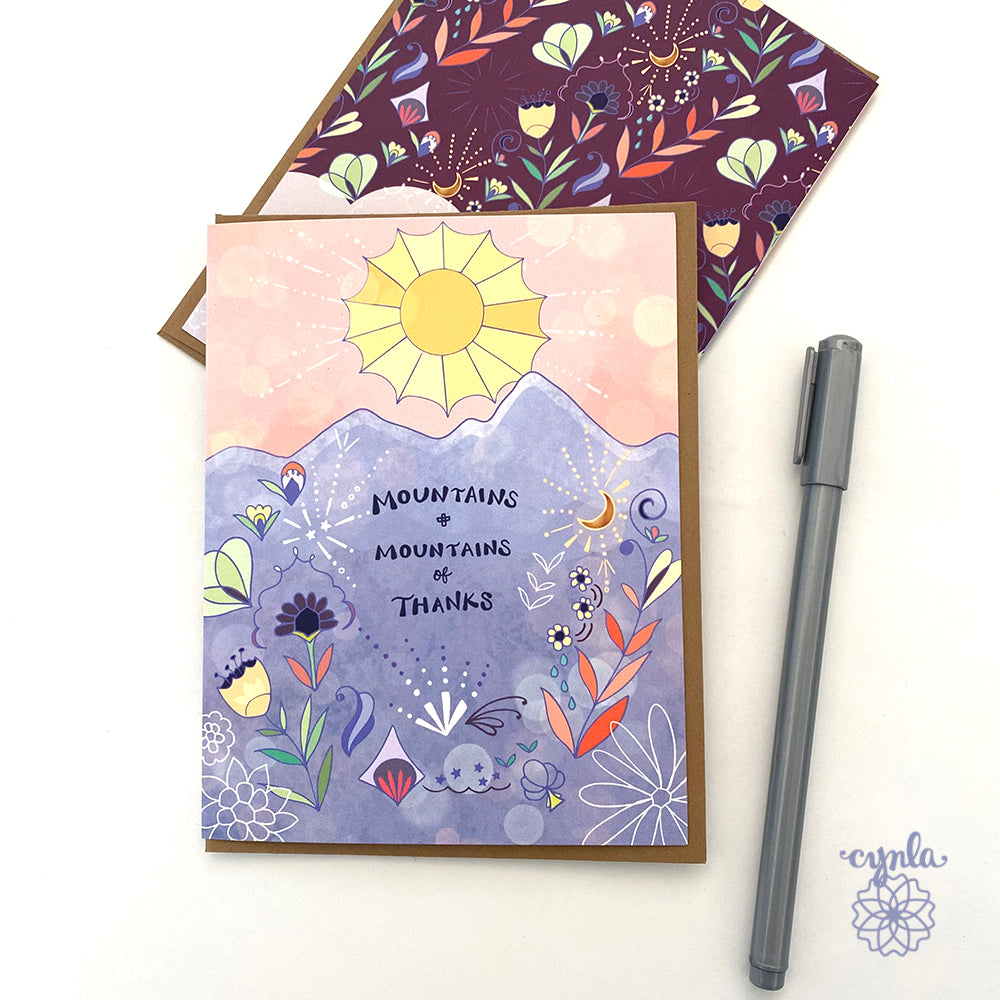 Sun Mountain Thank You Card