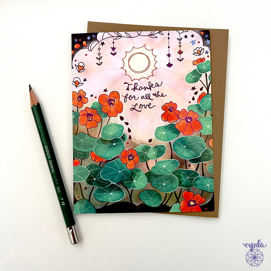 Moon Garden Nasturtiums Boxed Card Set