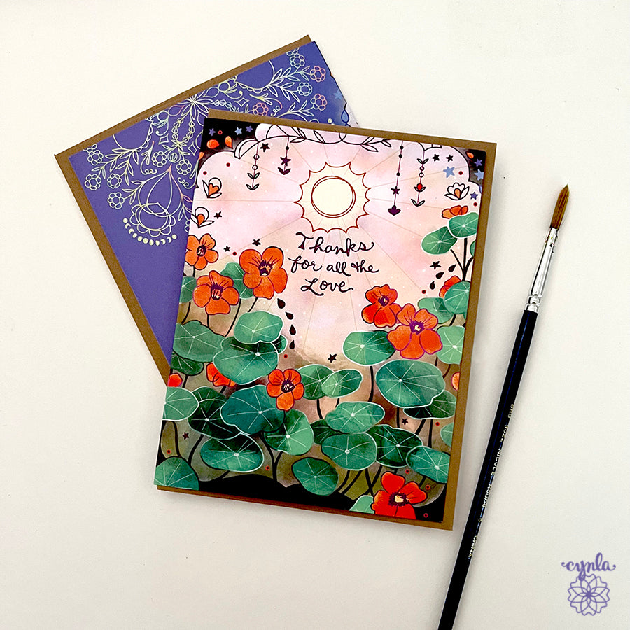 Moon Garden Nasturtiums Boxed Card Set