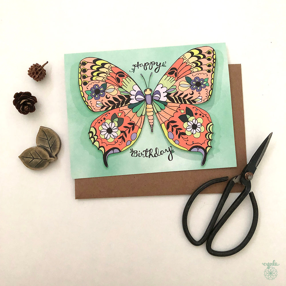 Butterfly Birthday Card