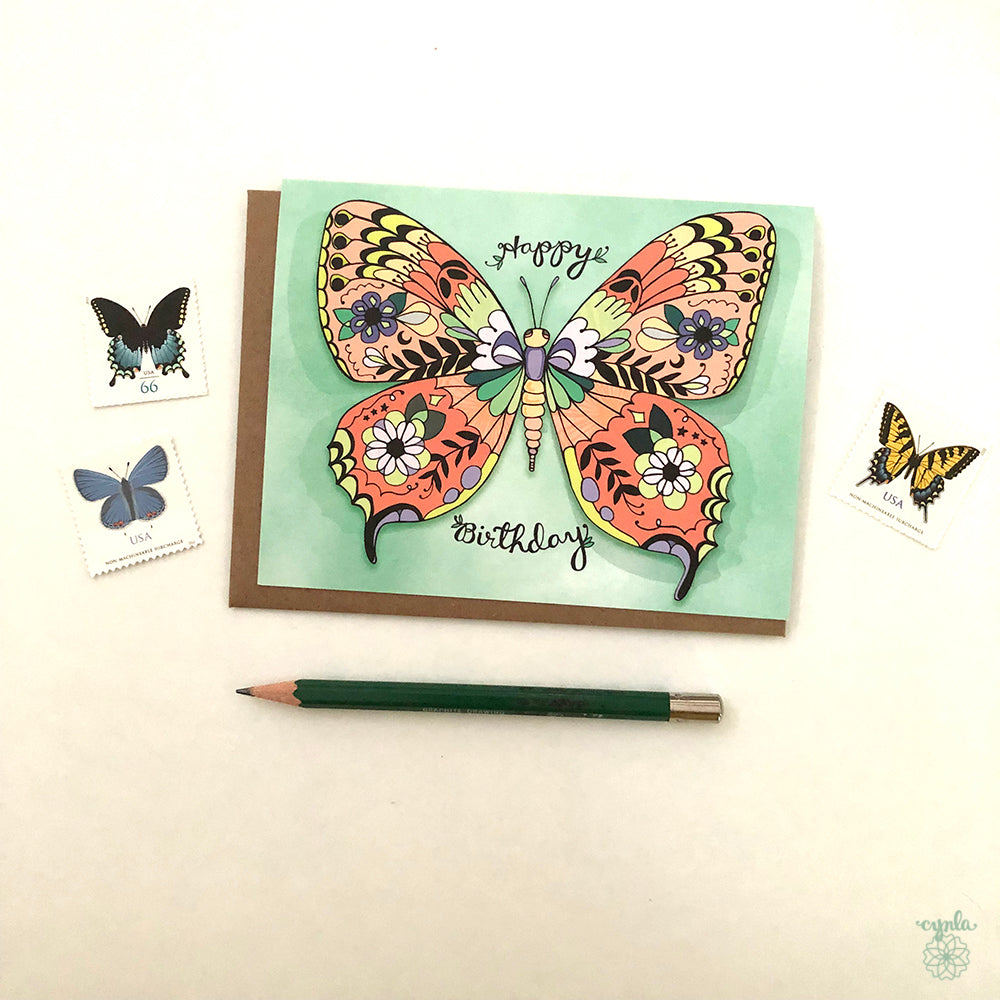 Butterfly Birthday Card