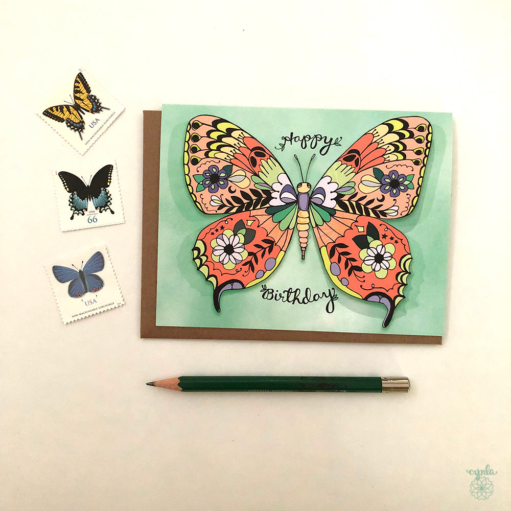 Butterfly Birthday Card