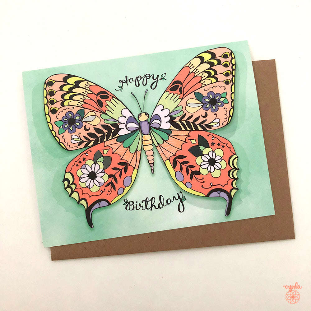 Butterfly Birthday Card