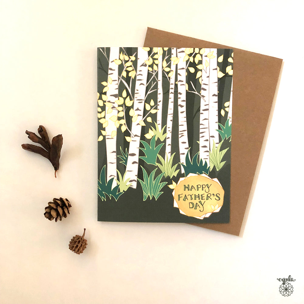 Birch Trees Greeting Card