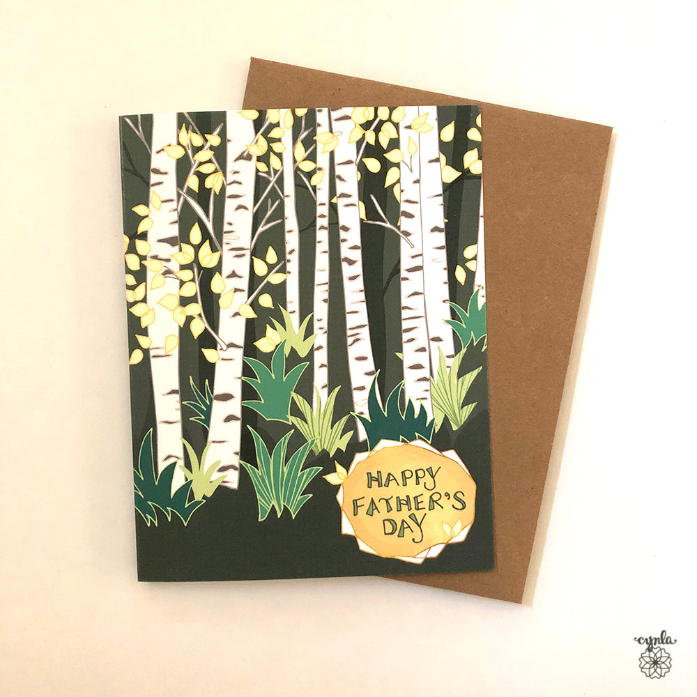 Birch Trees Greeting Card