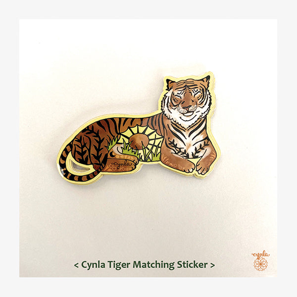 Calm Tiger Greeting Card