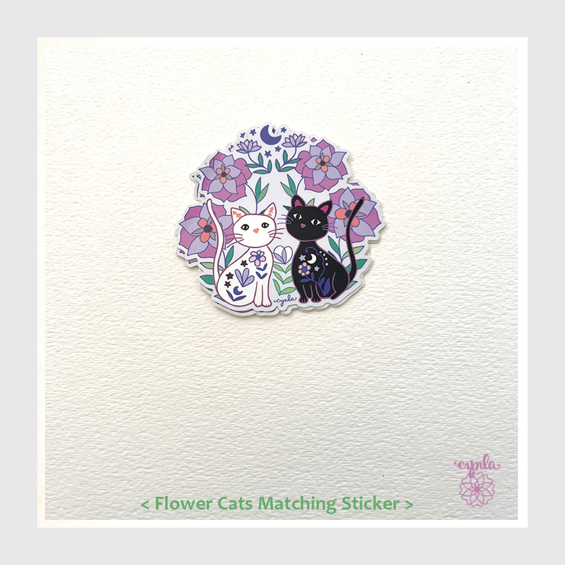 Flower Cats Birthday Card