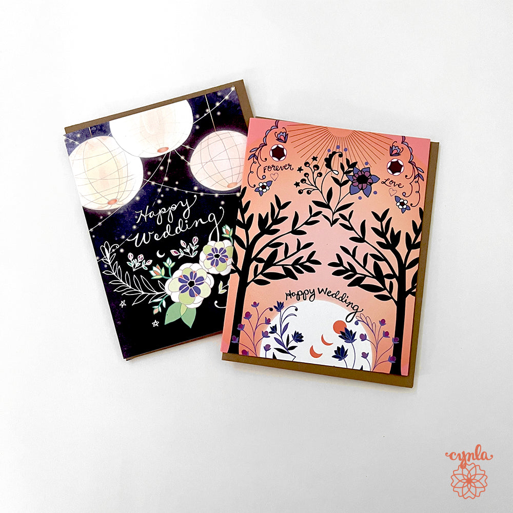 Wedding Trees Card