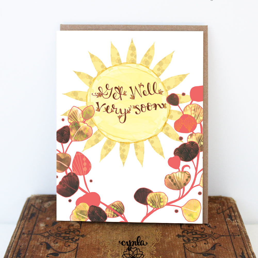 Get Well Sun Card