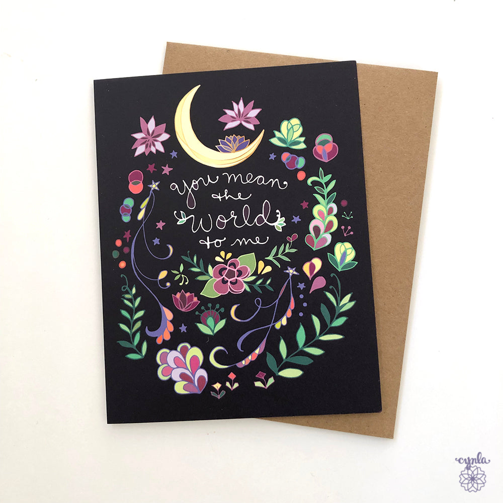Moon Love Greeting Card
